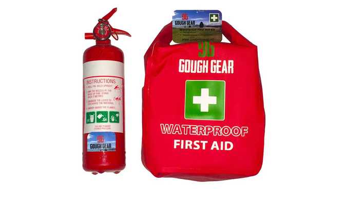 Fire extinguisher and First Aid Kit